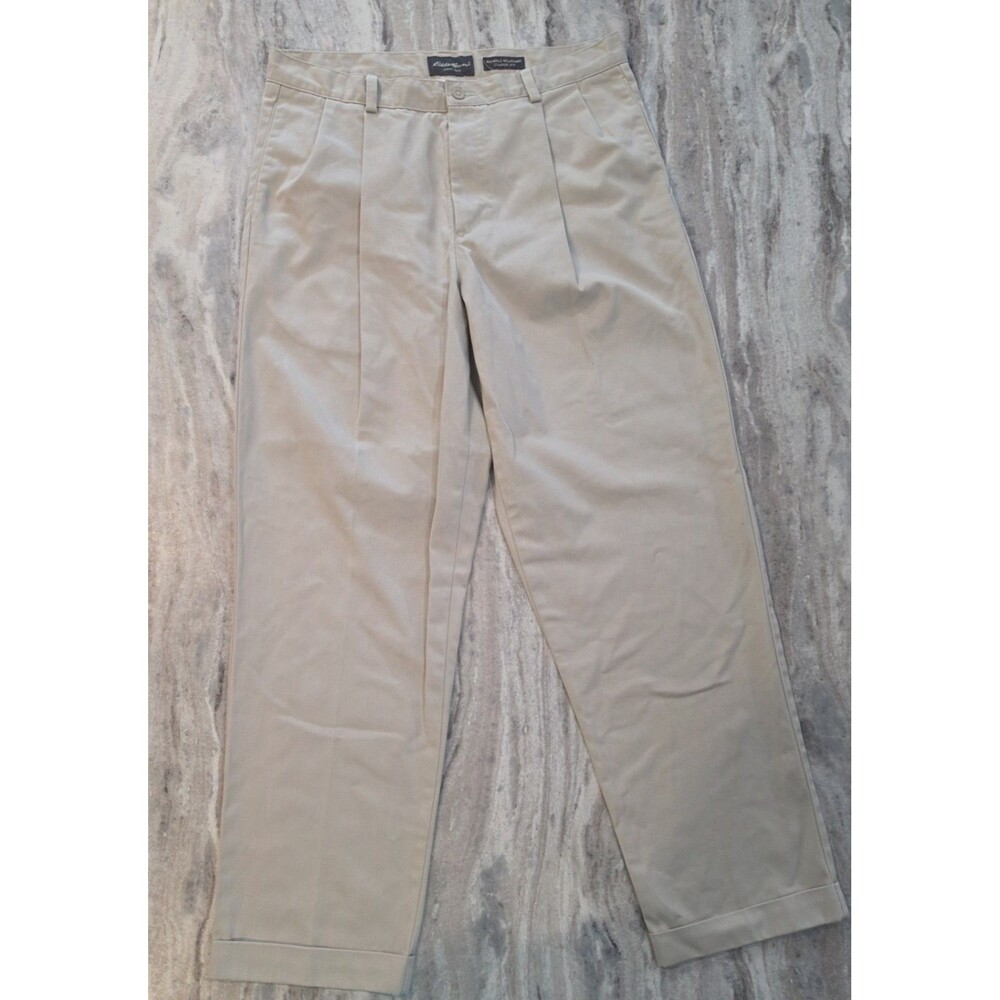Eddie Bauer Men's 36x32 Classic Fit Khaki Pants